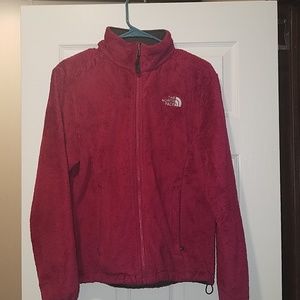 Northface Fuzzy Jacket Maroon